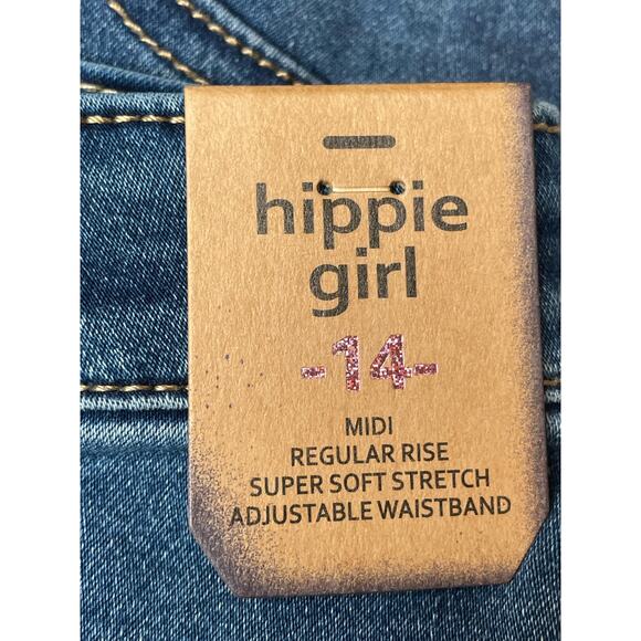 NWT Hippie Girl Regular Midi Rise Denim Shorts Super Stretch Size 14 Set Of 3 - Picture 5 of 6